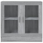 vidaXL Dulap cu vitrină, gri sonoma, 82,5x30,5x80 cm, lemn prelucrat vidaXL Dulap cu vitrină, gri sonoma, 82,5x30,5x80 cm, lemn prelucrat