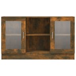 vidaXL Dulap vitrină, stejar fumuriu, 120x30,5x70 cm, lemn prelucrat vidaXL Dulap vitrină, stejar fumuriu, 120x30,5x70 cm, lemn prelucrat