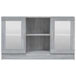 vidaXL Dulap vitrină, gri sonoma, 120x30,5x70 cm, lemn prelucrat