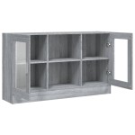 vidaXL Dulap vitrină, gri sonoma, 120x30,5x70 cm, lemn prelucrat
