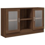 vidaXL Dulap vitrină, stejar maro, 120x30,5x70 cm, lemn prelucrat vidaXL Dulap vitrină, stejar maro, 120x30,5x70 cm, lemn prelucrat