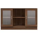 vidaXL Dulap vitrină, stejar maro, 120x30,5x70 cm, lemn prelucrat vidaXL Dulap vitrină, stejar maro, 120x30,5x70 cm, lemn prelucrat