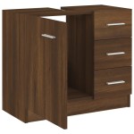 vidaXL Dulap de chiuvetă, stejar maro, 63x30x54 cm, lemn prelucrat vidaXL Dulap de chiuvetă, stejar maro, 63x30x54 cm, lemn prelucrat