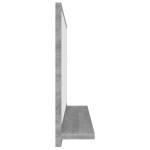vidaXL Oglindă de baie, gri sonoma, 40x10,5x37 cm, lemn compozit