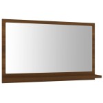 vidaXL Oglindă de baie, stejar maro, 60x10,5x37 cm, lemn compozit