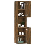 vidaXL Dulap de baie, stejar fumuriu, 30x30x130 cm, lemn prelucrat vidaXL Dulap de baie, stejar fumuriu, 30x30x130 cm, lemn prelucrat