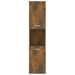 vidaXL Dulap de baie, stejar fumuriu, 30x30x130 cm, lemn prelucrat vidaXL Dulap de baie, stejar fumuriu, 30x30x130 cm, lemn prelucrat