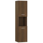 vidaXL Dulap de baie, stejar maro, 30x30x130 cm, lemn prelucrat vidaXL Dulap de baie, stejar maro, 30x30x130 cm, lemn prelucrat