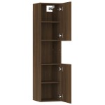 vidaXL Dulap de baie, stejar maro, 30x30x130 cm, lemn prelucrat vidaXL Dulap de baie, stejar maro, 30x30x130 cm, lemn prelucrat