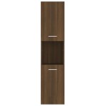 vidaXL Dulap de baie, stejar maro, 30x30x130 cm, lemn prelucrat vidaXL Dulap de baie, stejar maro, 30x30x130 cm, lemn prelucrat