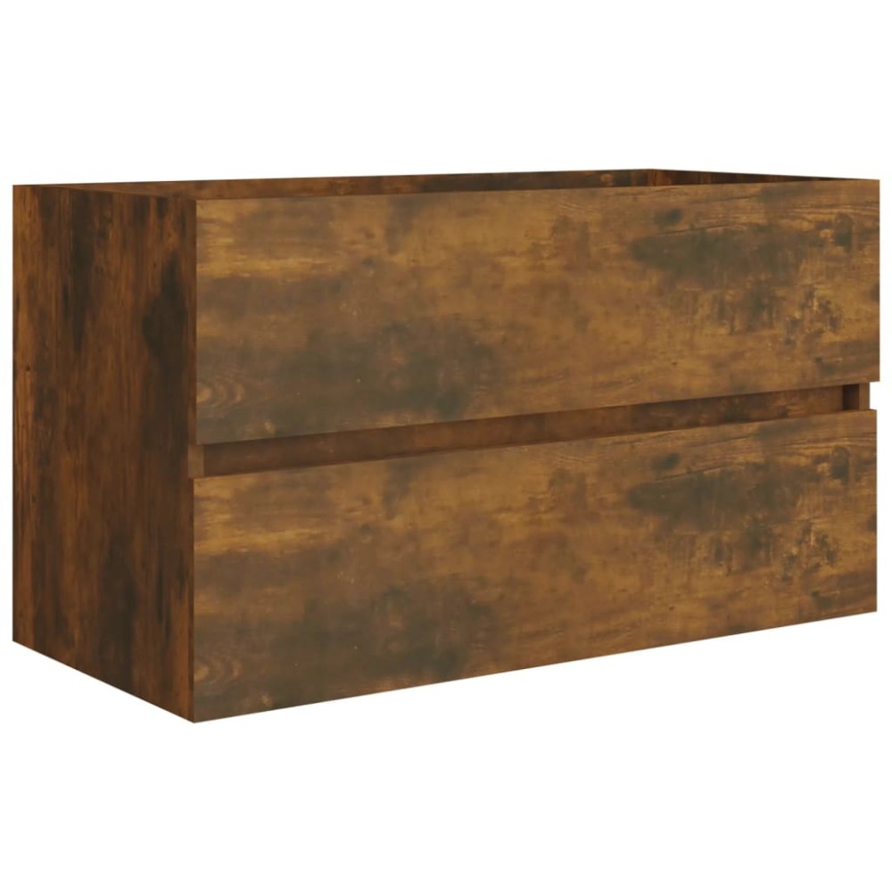 vidaXL Dulap chiuvetă, stejar fumuriu, 80x38,5x45 cm, lemn prelucrat