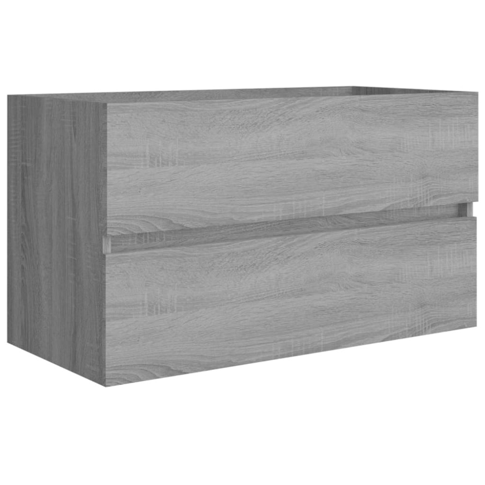 vidaXL Dulap chiuvetă, sonoma gri, 80x38,5x45 cm, lemn prelucrat