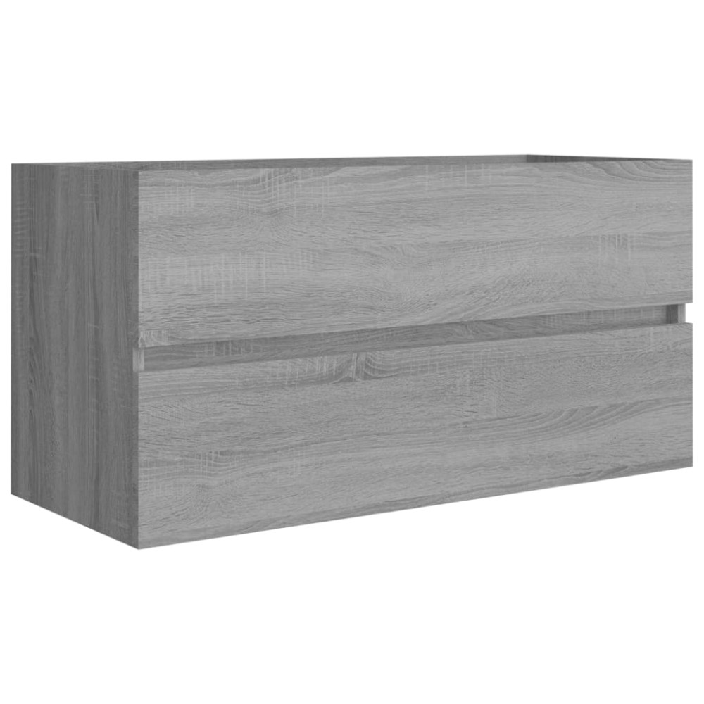 vidaXL Dulap de chiuvetă, sonoma gri, 90x38,5x45 cm, lemn prelucrat