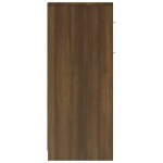 vidaXL Dulap de baie, stejar maro, 60x33x80 cm, lemn prelucrat