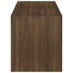 vidaXL Comodă TV cu lumini LED, stejar maro, 120x35x40 cm