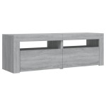 vidaXL Comodă TV cu lumini LED, gri sonoma, 120x35x40 cm vidaXL Comodă TV cu lumini LED, gri sonoma, 120x35x40 cm