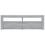 vidaXL Comodă TV cu lumini LED, gri sonoma, 120x35x40 cm vidaXL Comodă TV cu lumini LED, gri sonoma, 120x35x40 cm
