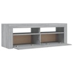 vidaXL Comodă TV cu lumini LED, gri sonoma, 120x35x40 cm vidaXL Comodă TV cu lumini LED, gri sonoma, 120x35x40 cm