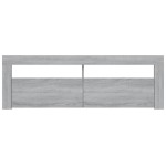 vidaXL Comodă TV cu lumini LED, gri sonoma, 120x35x40 cm vidaXL Comodă TV cu lumini LED, gri sonoma, 120x35x40 cm