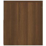 vidaXL Comodă TV cu lumini LED, stejar maro, 120x35x40 cm