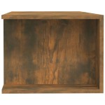 vidaXL Comodă TV cu lumini LED, stejar fumuriu, 135x39x30 cm vidaXL Comodă TV cu lumini LED, stejar fumuriu, 135x39x30 cm