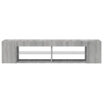 vidaXL Comodă TV cu lumini LED, gri sonoma, 135x39x30 cm vidaXL Comodă TV cu lumini LED, gri sonoma, 135x39x30 cm