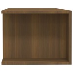 vidaXL Comodă TV cu lumini LED, stejar maro, 135x39x30 cm