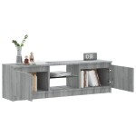 vidaXL Comodă TV cu lumini LED, gri sonoma, 120x30x36 cm vidaXL Comodă TV cu lumini LED, gri sonoma, 120x30x36 cm