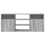 vidaXL Comodă TV cu lumini LED, gri sonoma, 120x30x50 cm vidaXL Comodă TV cu lumini LED, gri sonoma, 120x30x50 cm
