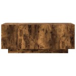 vidaXL Comodă TV, stejar fumuriu, 100x35x40 cm, lemn prelucrat vidaXL Comodă TV, stejar fumuriu, 100x35x40 cm, lemn prelucrat