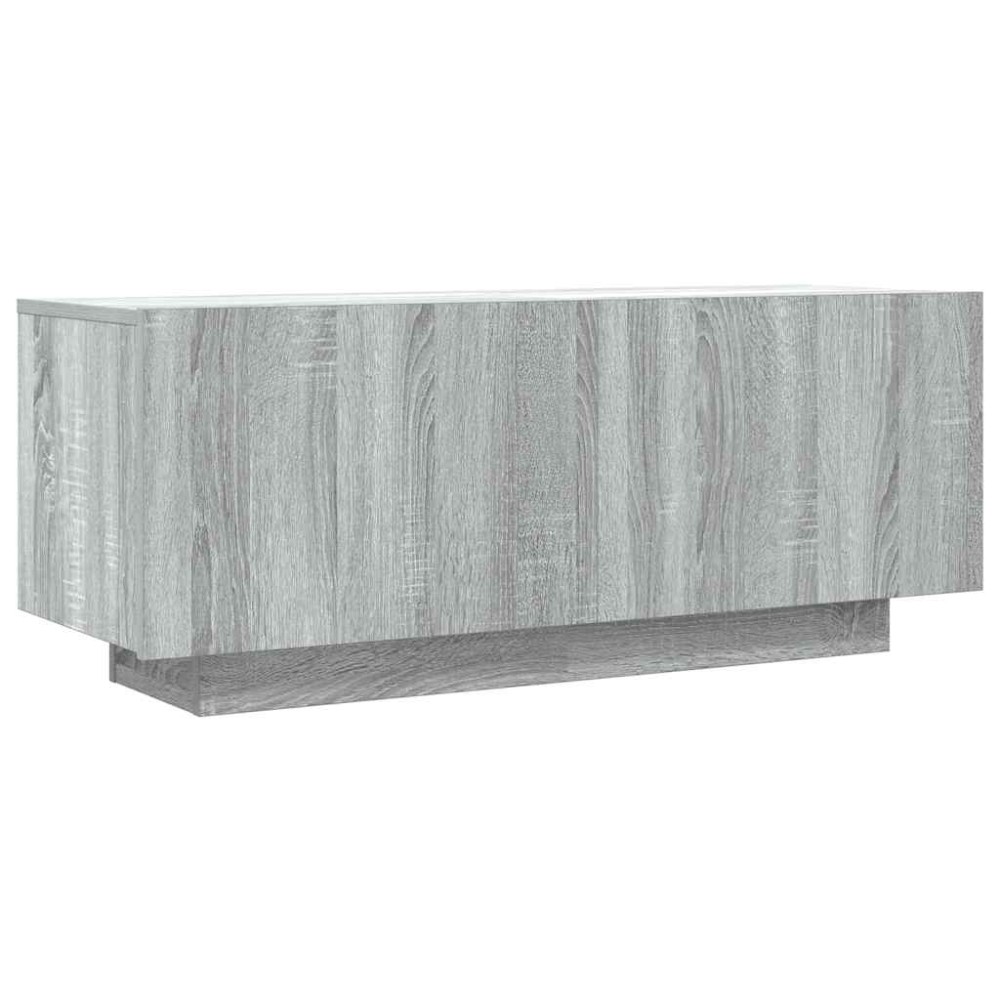 vidaXL Comodă TV, gri sonoma, 100x35x40 cm, lemn prelucrat