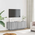 vidaXL Comodă TV, gri sonoma, 100x35x40 cm, lemn prelucrat