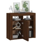 vidaXL Dulap cu lumini LED, stejar maro, 80x35x75 cm vidaXL Dulap cu lumini LED, stejar maro, 80x35x75 cm