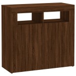 vidaXL Dulap cu lumini LED, stejar maro, 80x35x75 cm vidaXL Dulap cu lumini LED, stejar maro, 80x35x75 cm