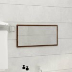 vidaXL Set mobilier de baie, 2 piese, stejar maro, lemn prelucrat vidaXL Set mobilier de baie, 2 piese, stejar maro, lemn prelucrat