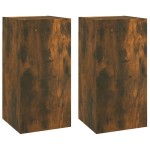 vidaXL Comode TV, 2 buc., stejar fumuriu, 30,5x30x60 cm lemn prelucrat