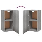 vidaXL Comode TV, 2 buc., gri sonoma, 30,5x30x60 cm, lemn prelucrat