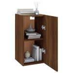 vidaXL Dulapuri TV, 2 buc., stejar maro, 30,5x30x60 cm, lemn prelucrat