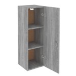 vidaXL Comodă TV, gri sonoma, 30,5x30x90 cm, lemn prelucrat vidaXL Comodă TV, gri sonoma, 30,5x30x90 cm, lemn prelucrat