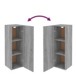 vidaXL Comodă TV, gri sonoma, 30,5x30x90 cm, lemn prelucrat vidaXL Comodă TV, gri sonoma, 30,5x30x90 cm, lemn prelucrat
