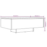 vidaXL Măsuță de cafea, gri sonoma, 85x55x31 cm, lemn prelucrat