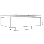 vidaXL Măsuță de cafea, stejar maro, 85x55x31 cm, lemn prelucrat vidaXL Măsuță de cafea, stejar maro, 85x55x31 cm, lemn prelucrat