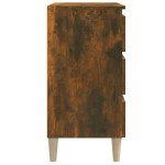 vidaXL Servantă, stejar fumuriu, 60x35x69 cm, lemn compozit