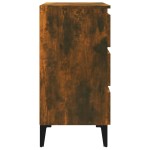 vidaXL Dulap, stejar fumuriu, 60x35x69 cm, lemn compozit