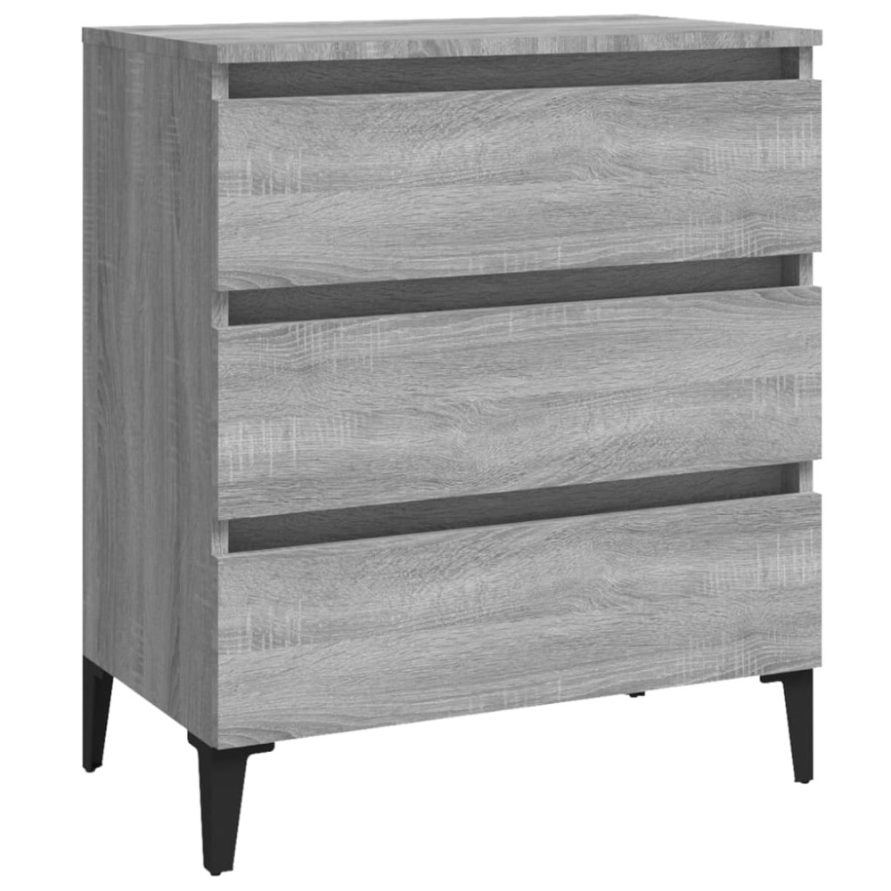 vidaXL Dulap, sonoma gri, 60x35x69 cm, lemn compozit