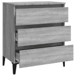 vidaXL Dulap, sonoma gri, 60x35x69 cm, lemn compozit