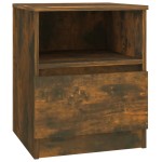 vidaXL Noptiere, 2 buc., stejar fumuriu, 40x40x50 cm, lemn compozit vidaXL Noptiere, 2 buc., stejar fumuriu, 40x40x50 cm, lemn compozit