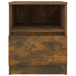 vidaXL Noptiere, 2 buc., stejar fumuriu, 40x40x50 cm, lemn compozit vidaXL Noptiere, 2 buc., stejar fumuriu, 40x40x50 cm, lemn compozit