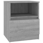 vidaXL Noptiere, 2 buc., gri sonoma, 40x40x50 cm, lemn compozit