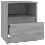 vidaXL Noptiere, 2 buc., gri sonoma, 40x40x50 cm, lemn compozit